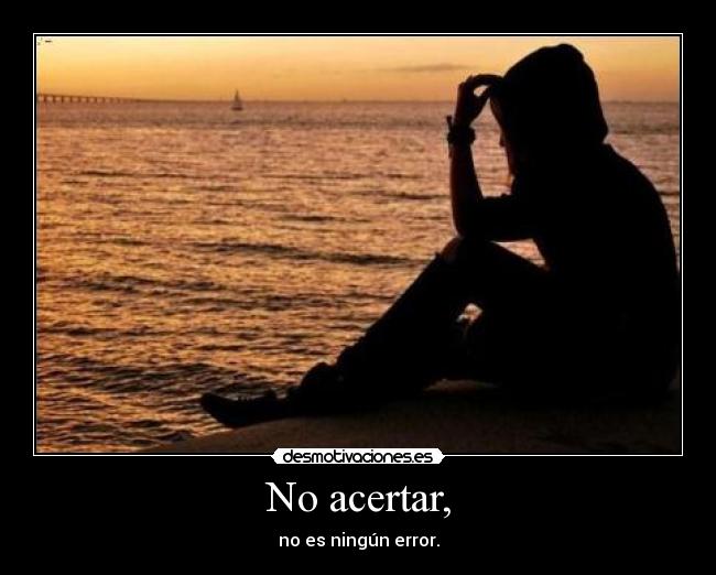 No acertar, -