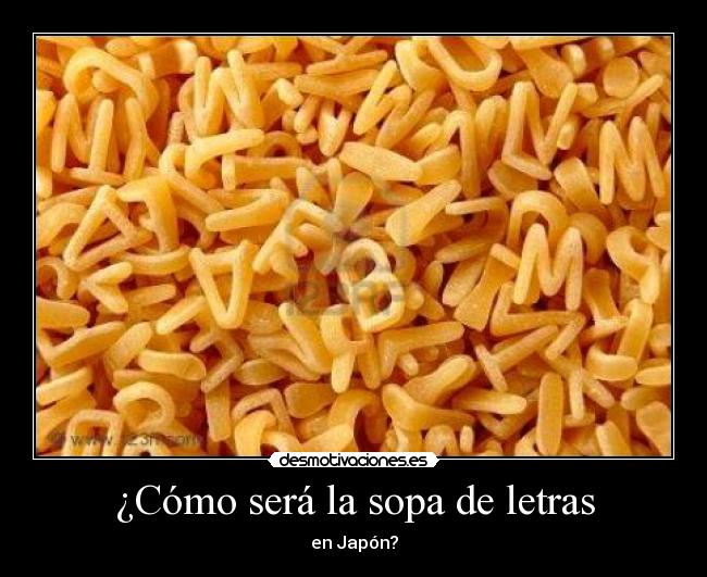 ¿Cómo será la sopa de letras -