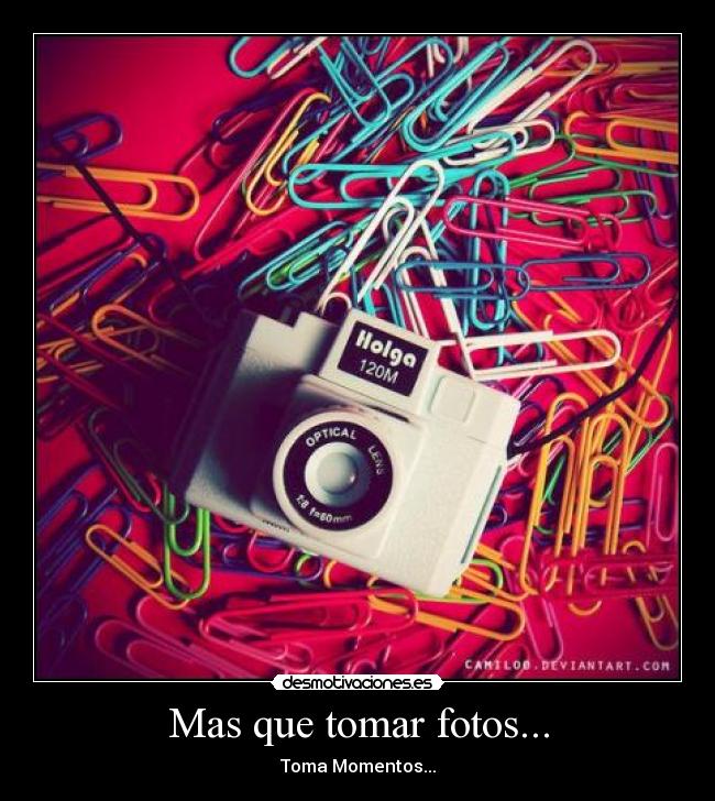 Mas que tomar fotos... - 