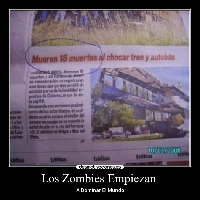 Los Zombies Empiezan - A Dominar El Mundo