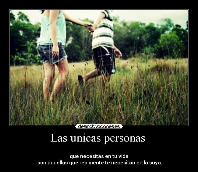 Las unicas personas  - 