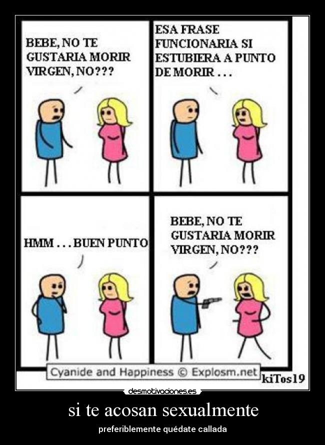 si te acosan sexualmente -