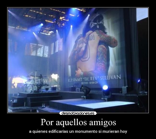 carteles amigos amigos avenged sevenfold the rev desmotivaciones