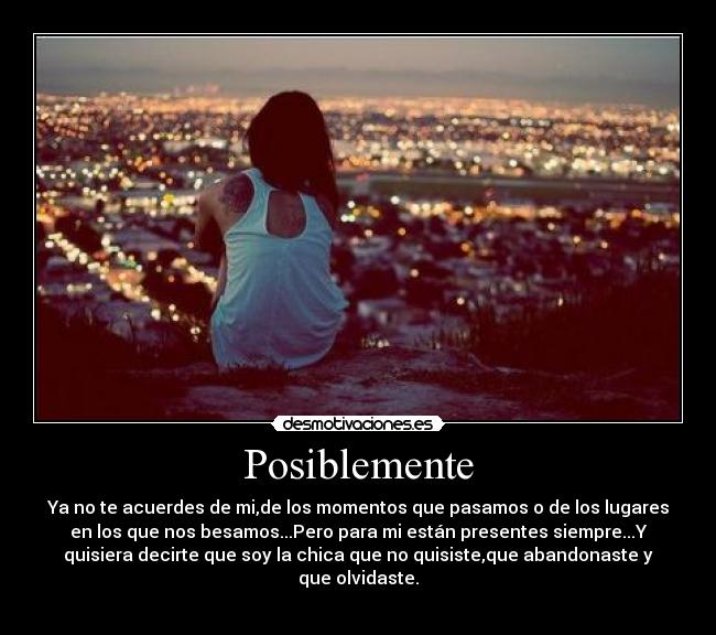 Posiblemente -