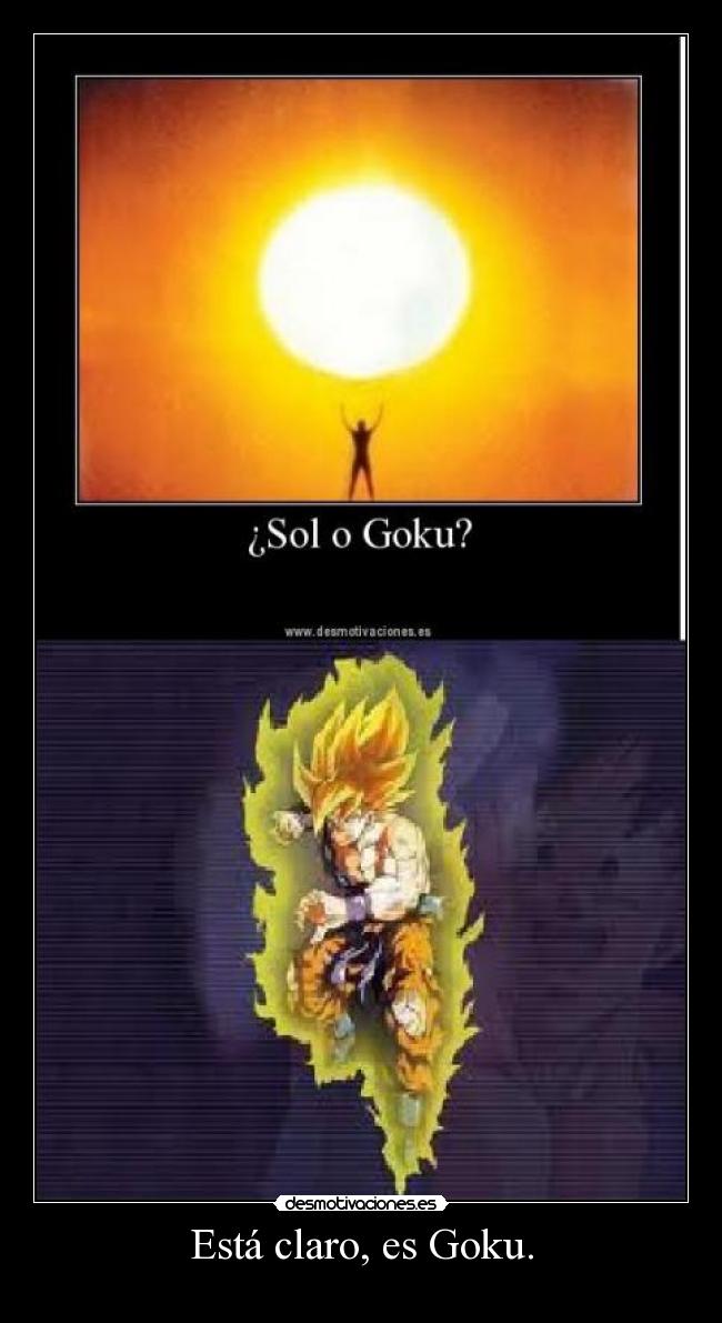Está claro, es Goku. -