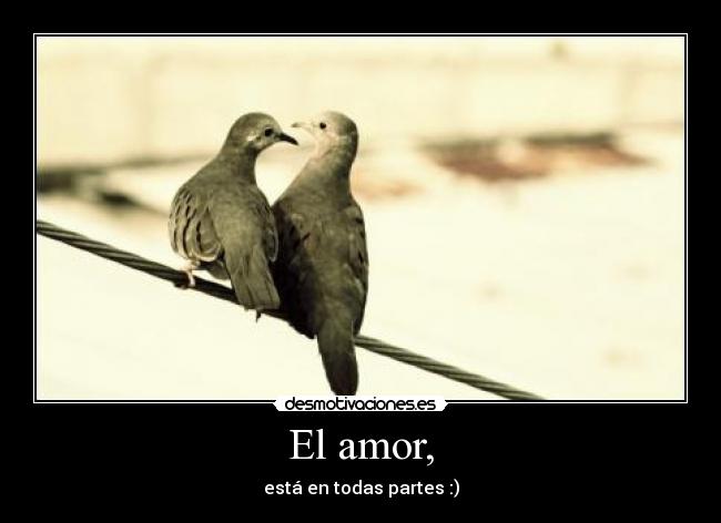 El amor, - está en todas partes :)