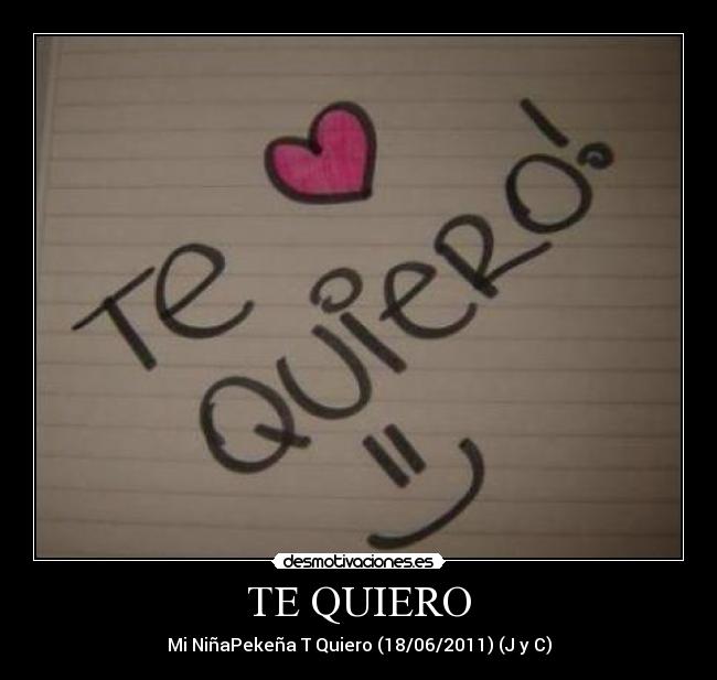 TE QUIERO -