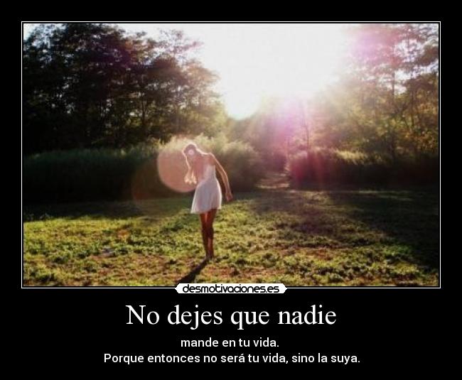 No dejes que nadie - 