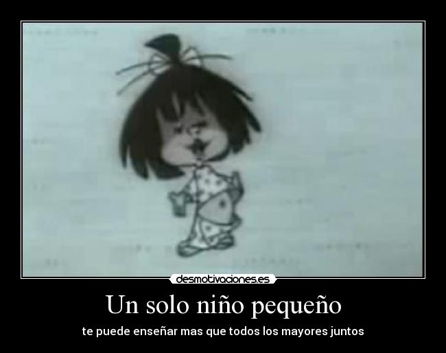 Un solo niño pequeño -