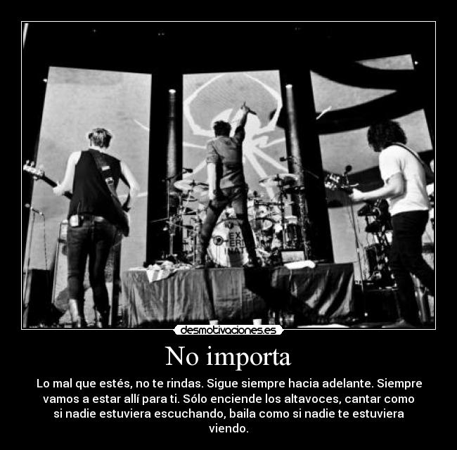 carteles importa altavoces mcr canta baila desmotivaciones