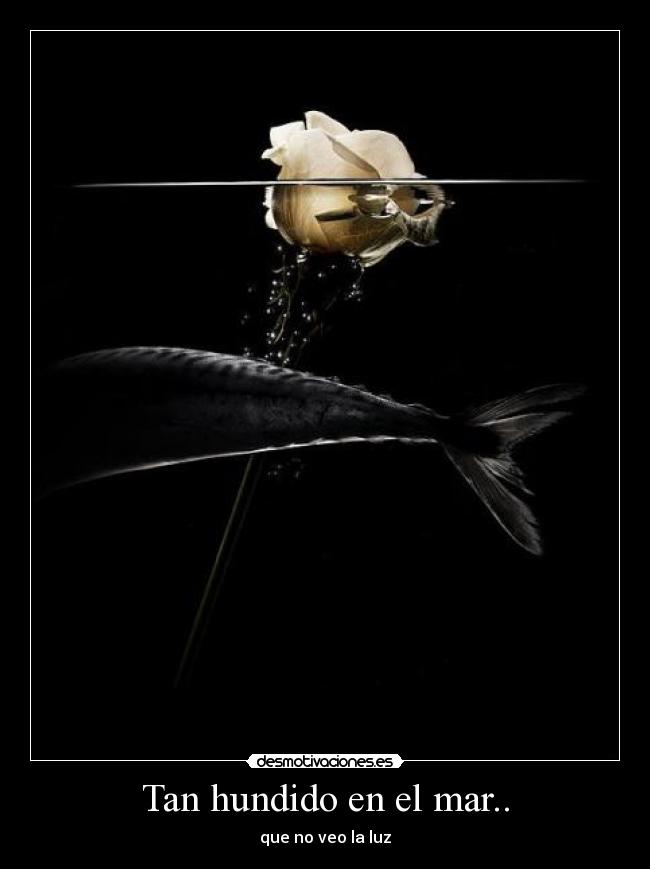 Tan hundido en el mar.. - 