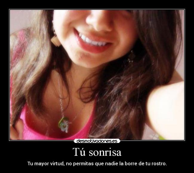 Tú sonrisa -