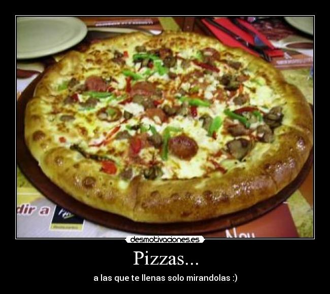 carteles pizzas desmotivaciones