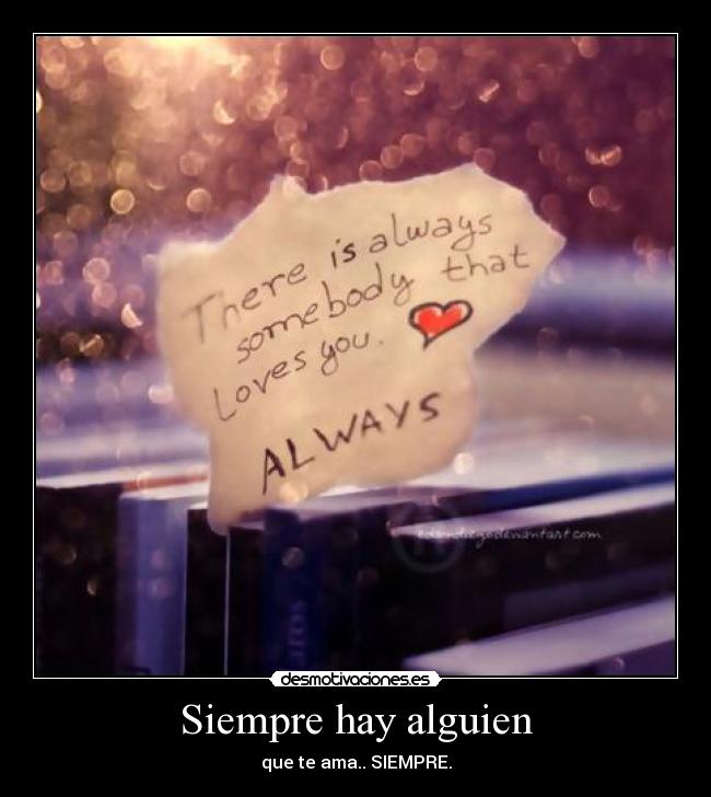 Siempre hay alguien -