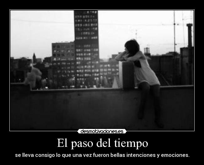 El paso del tiempo -