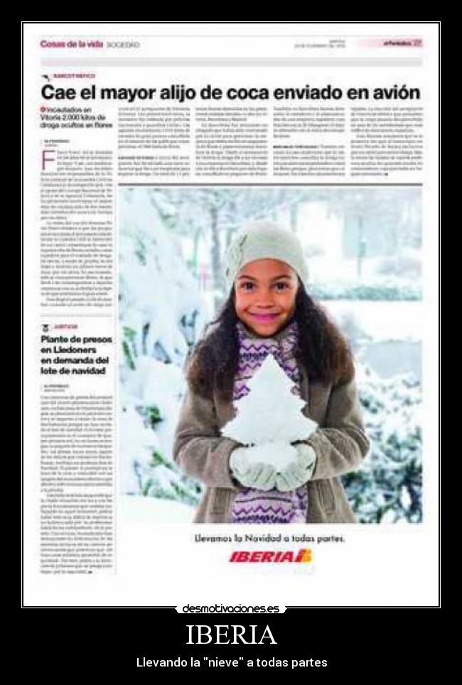 IBERIA - Llevando la nieve a todas partes
