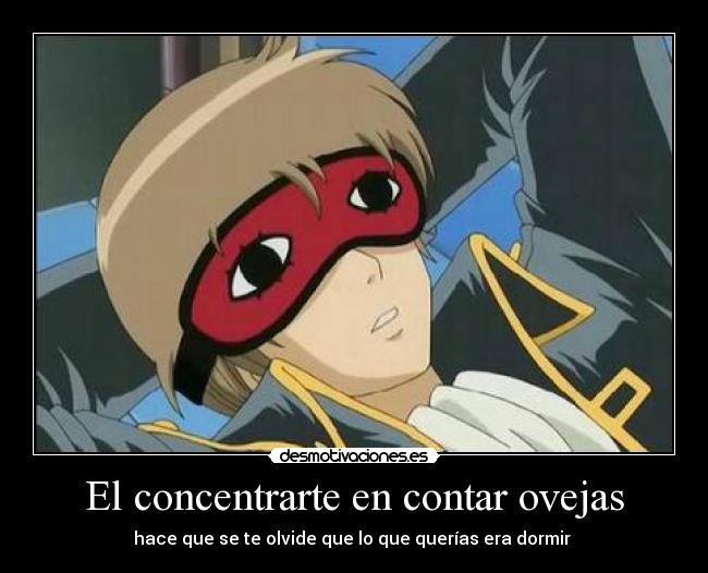 El concentrarte en contar ovejas -