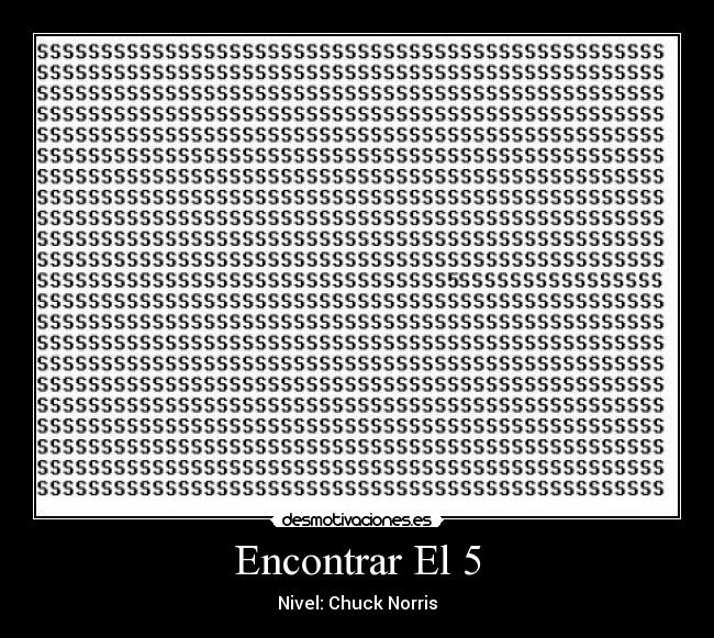 Encontrar El 5 - Nivel: Chuck Norris