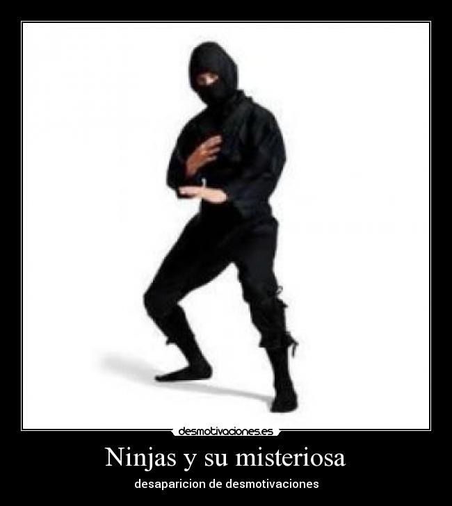 Ninjas y su misteriosa - desaparicion de desmotivaciones