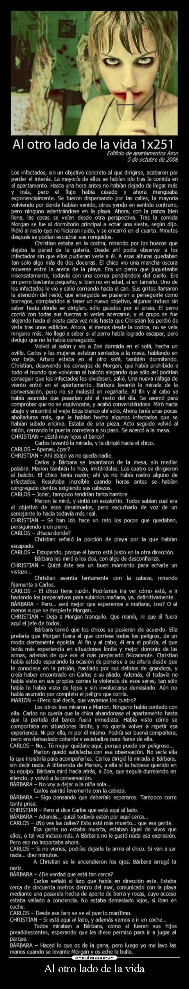 carteles vida otro lado vida desmotivaciones