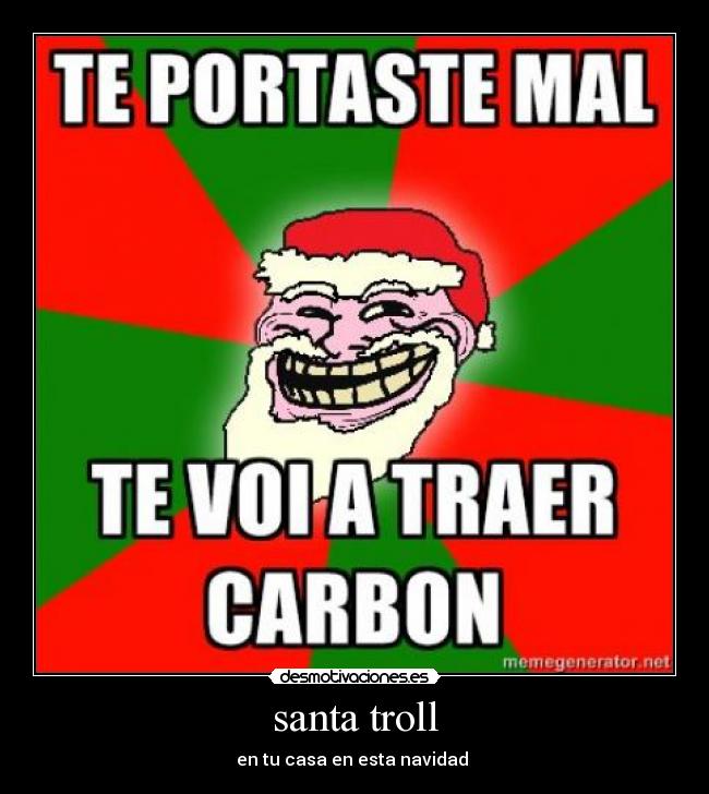 santa troll -