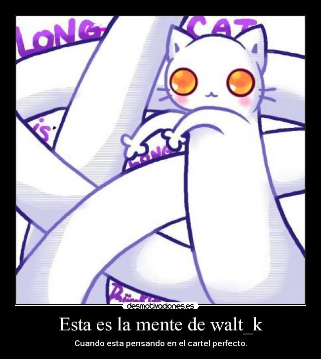 Esta es la mente de walt_k - Cuando esta pensando en el cartel perfecto.