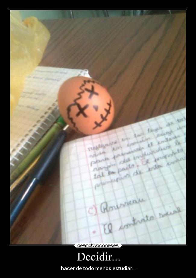 Decidir... -
