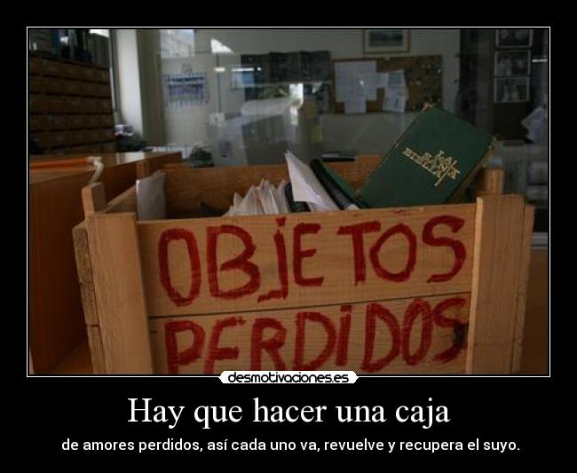 Hay que hacer una caja - 