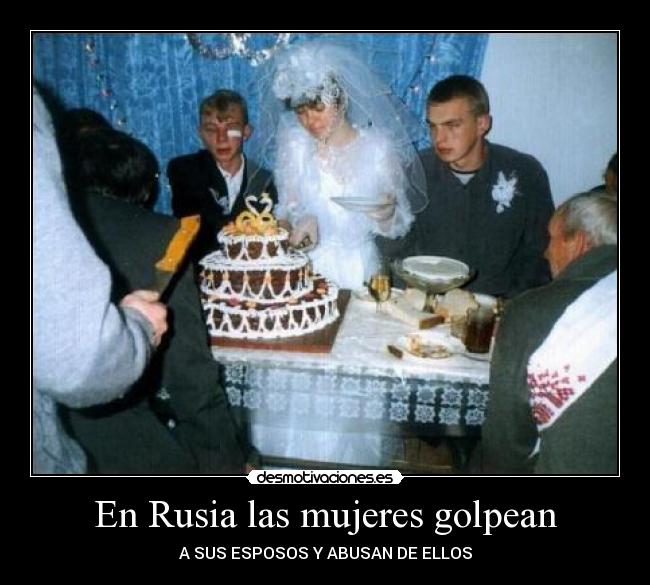 En Rusia las mujeres golpean - A SUS ESPOSOS Y ABUSAN DE ELLOS
