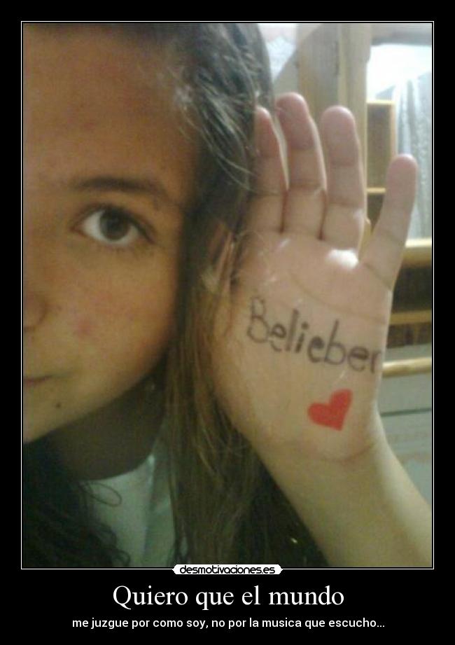 carteles mundo belieber desmotivaciones