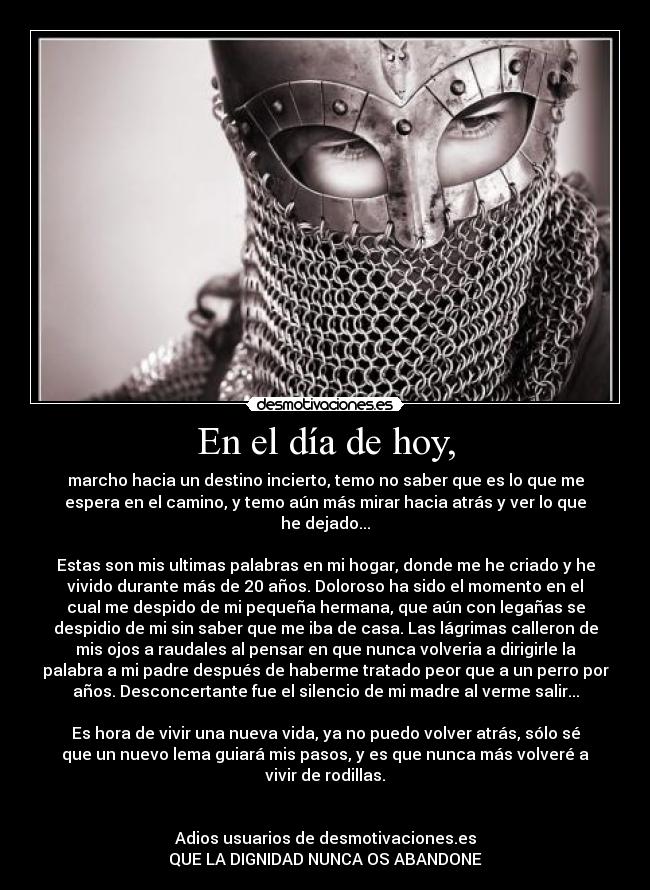 En el día de hoy, - 