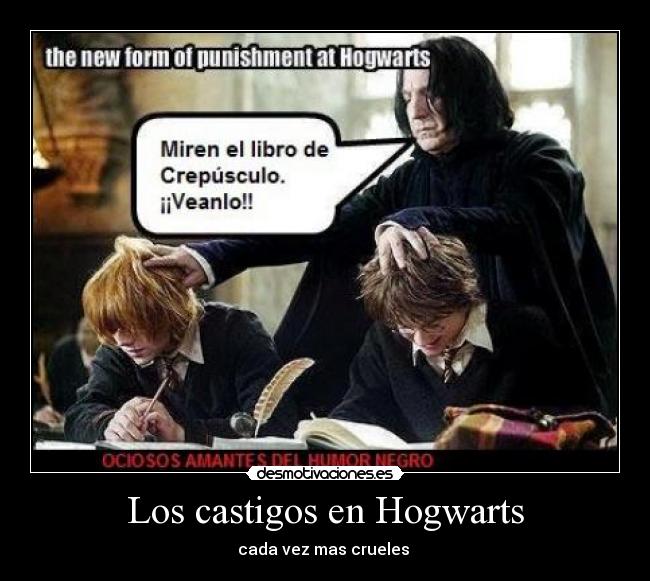 Los castigos en Hogwarts - 