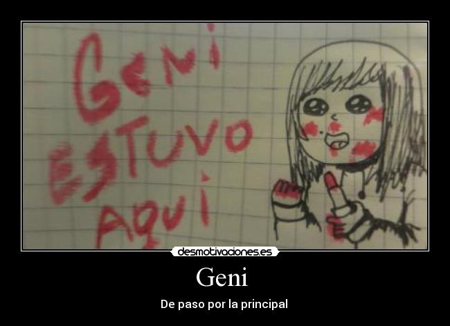 Geni - De paso por la principal
