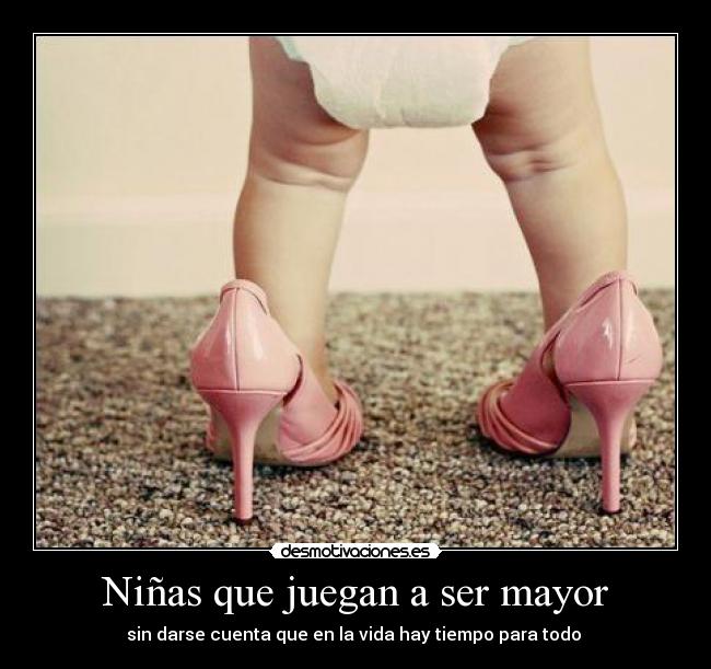 Niñas que juegan a ser mayor -