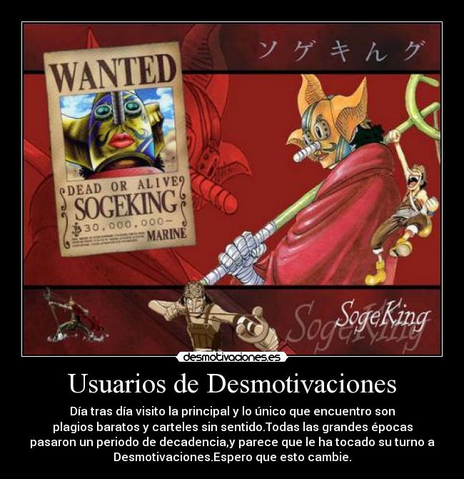 Usuarios de Desmotivaciones - 