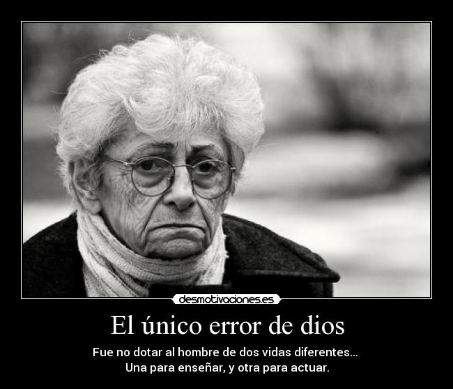 El único error de dios - 
