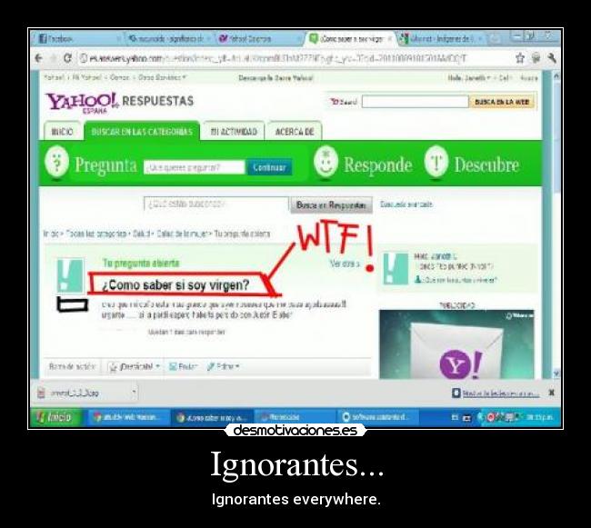 Ignorantes... -