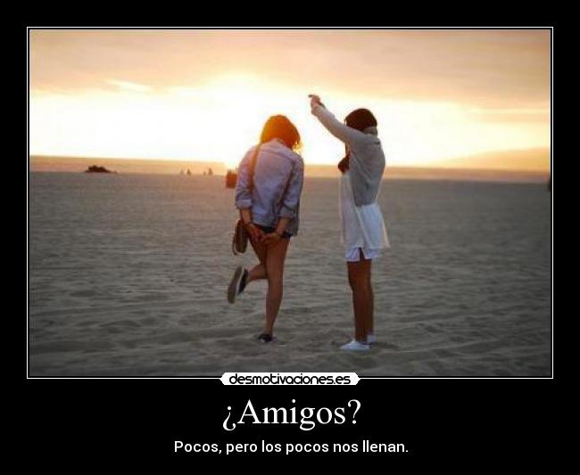 ¿Amigos? -