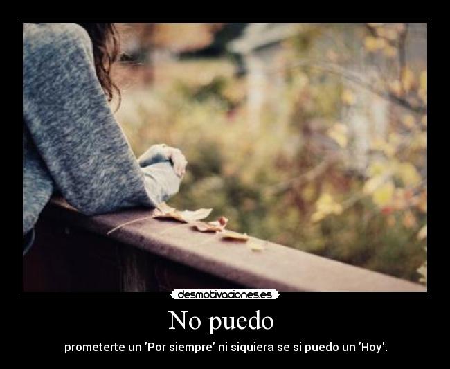 No puedo -