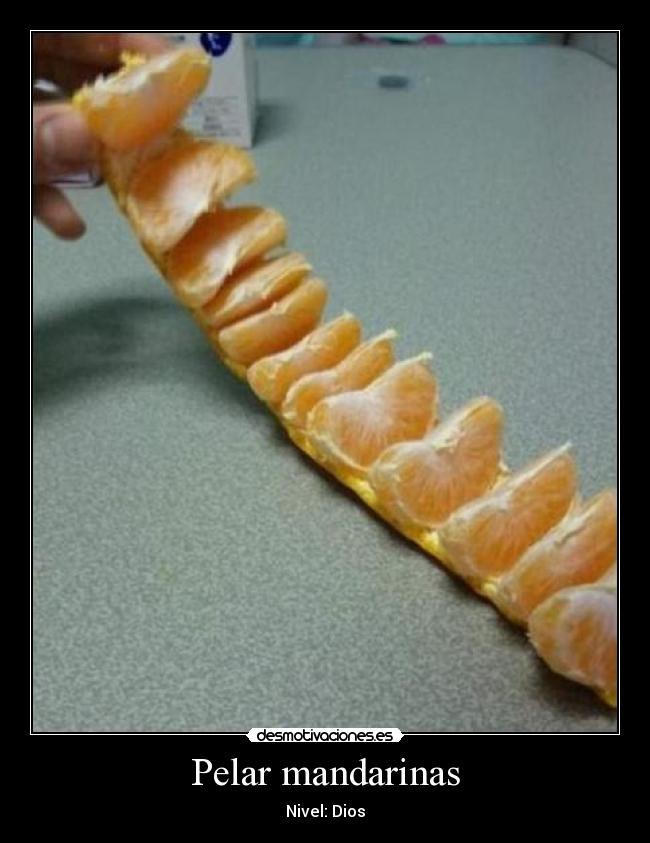 Pelar mandarinas -