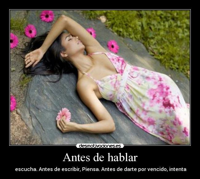 Antes de hablar - 