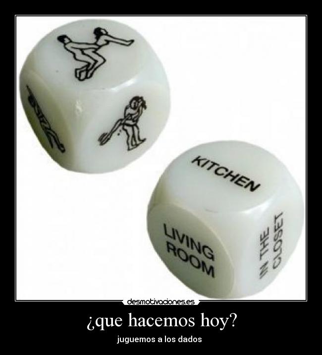 ¿que hacemos hoy? - juguemos a los dados