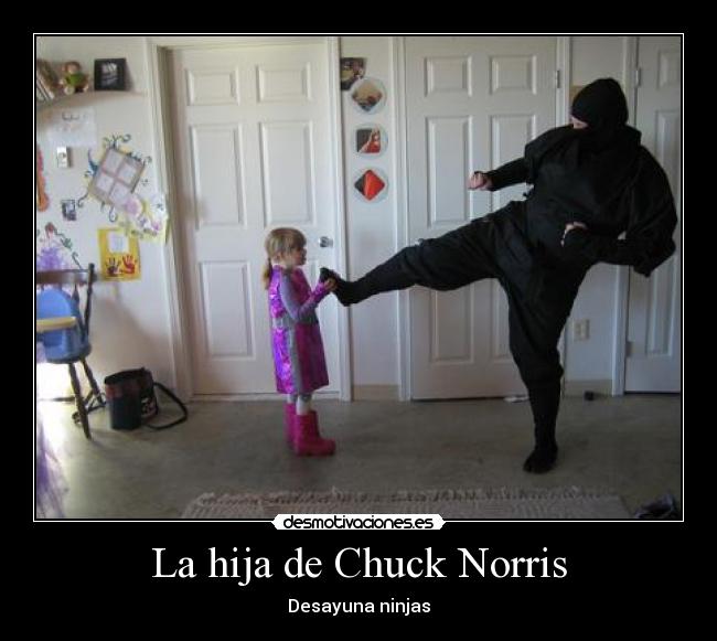 La hija de Chuck Norris -