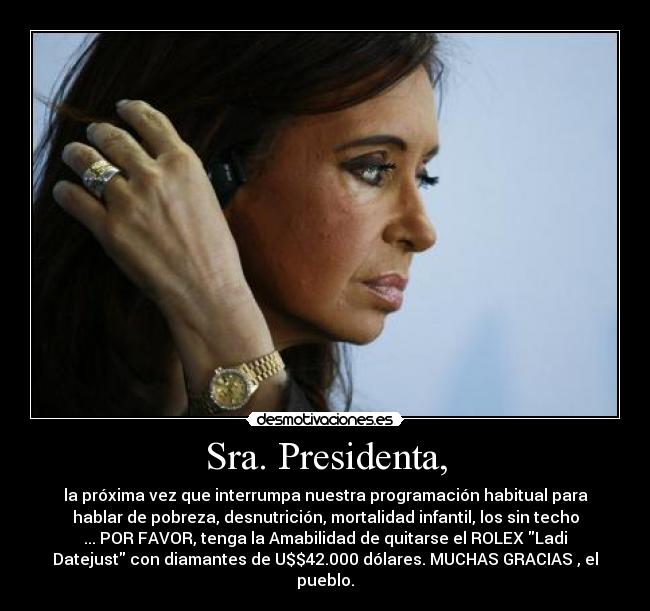 Sra. Presidenta, -