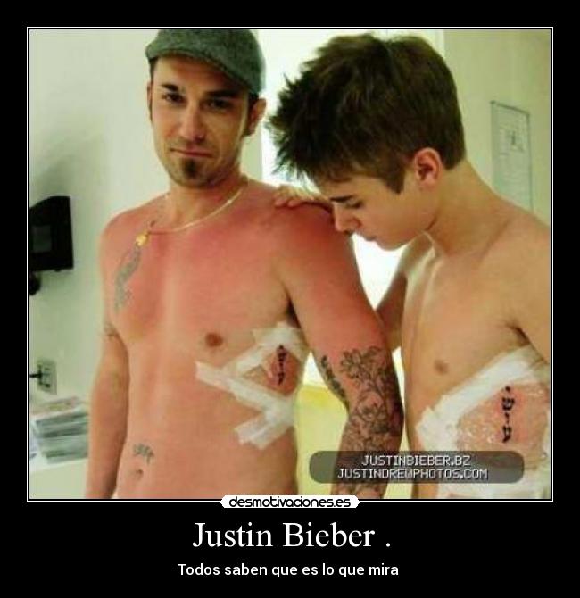 Justin Bieber . - 