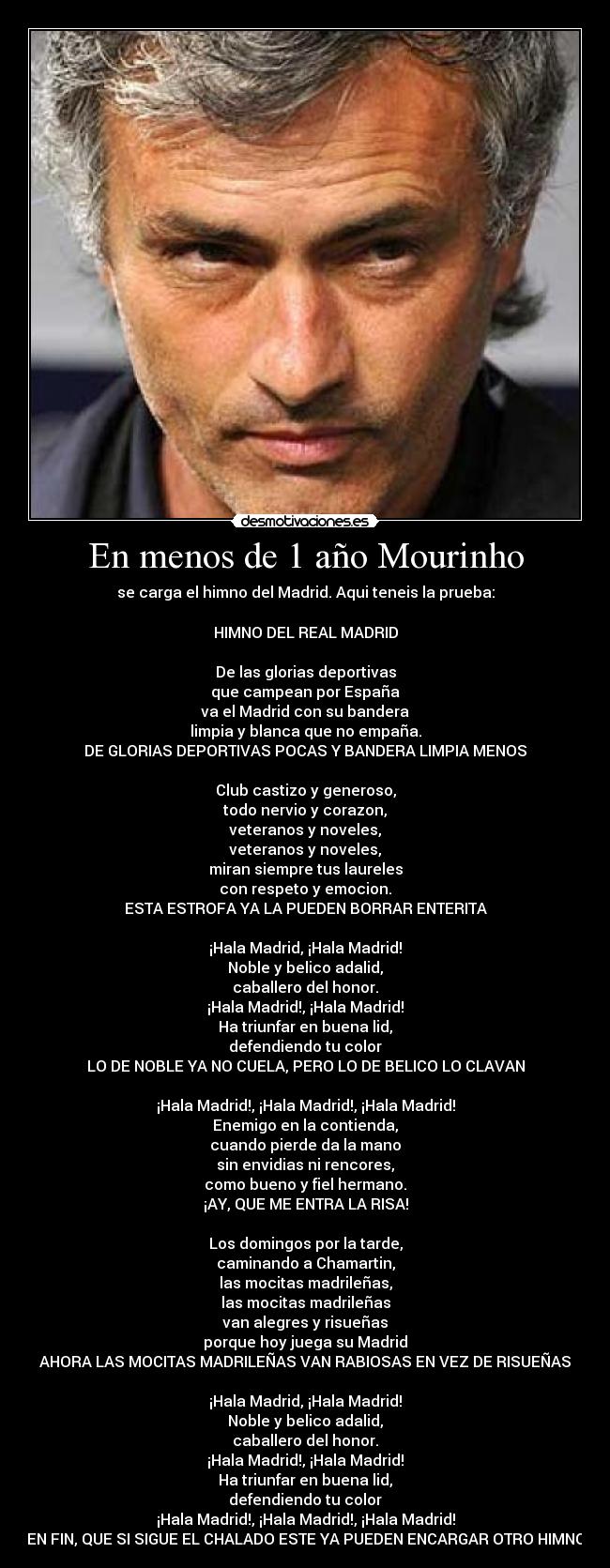 En menos de 1 año Mourinho - 