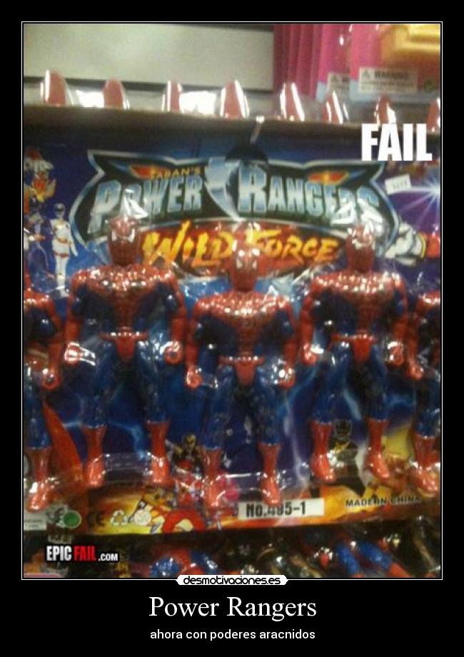 Power Rangers - ahora con poderes aracnidos