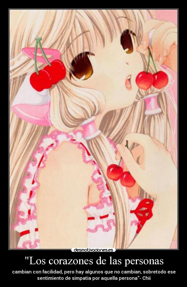 carteles chii chobits anime frase wiiiiii desmotivaciones