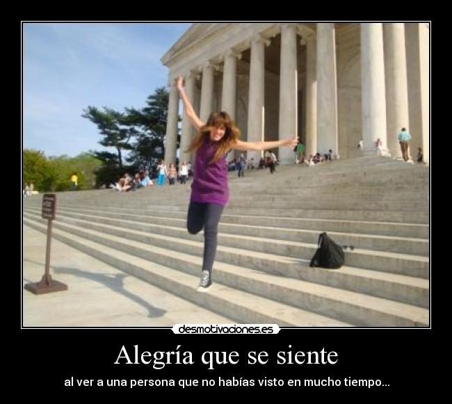 Alegría que se siente -