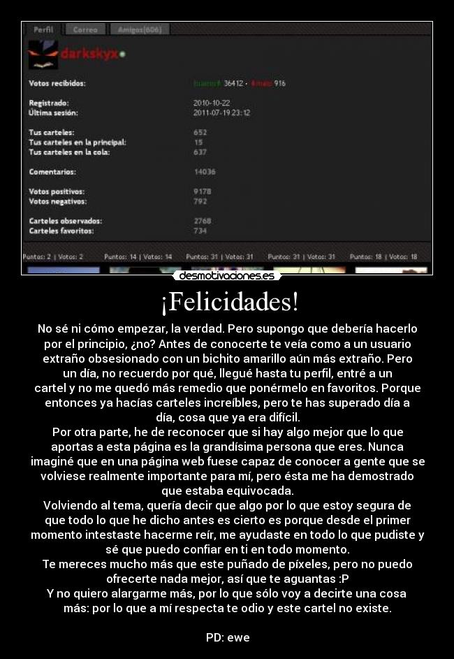 carteles siento persona mas cursi del mundo mundial odio hacer esto desmotivaciones